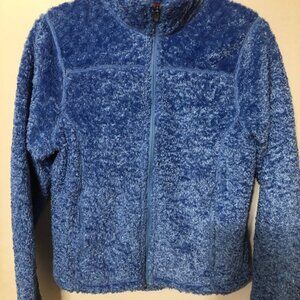 LL Bean Sherpa Fleece Full Zip Up Jacket Medium